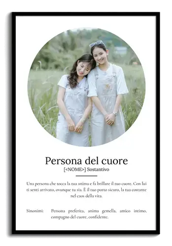 Crea il tuo Poster "Herzensmensch" personalizzato e unico