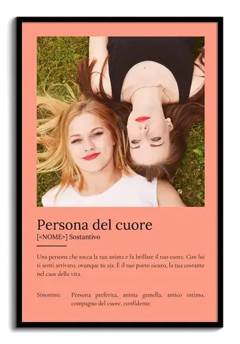 Crea il tuo Poster "Herzensmensch" personalizzato e unico
