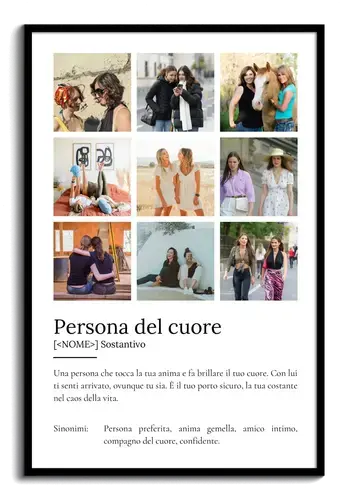 Crea il tuo Poster "Herzensmensch" personalizzato e unico