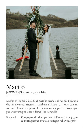 Poster Personalizzato 'Marito': Crea il tuo Regalo Unico con Foto e Definizioni