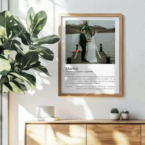 Poster Definizione 'Marito' Personalizzabile