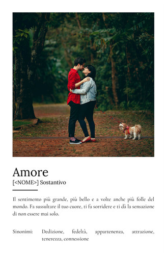 Crea il tuo Poster 'Amore': Definizione e foto personalizzati