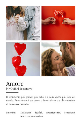 Crea il tuo Poster 'Amore': Definizione e foto personalizzati