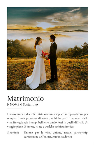 Crea il tuo Poster Matrimonio Personalizzato con definizione e foto