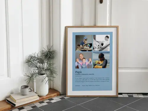 Poster Definizione "Papà" Personalizzato