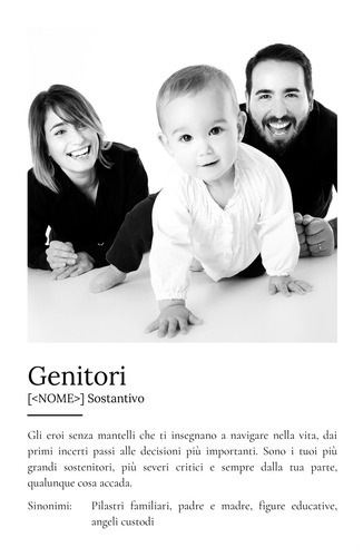Definizione Poster 'Genitori' personalizzato: Crea il regalo perfetto.
