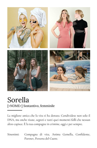 Crea un poster "Sorella" personalizzato: il tuo regalo unico!