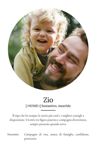 Crea il tuo poster zio personalizzato con foto e testo esclusivo!