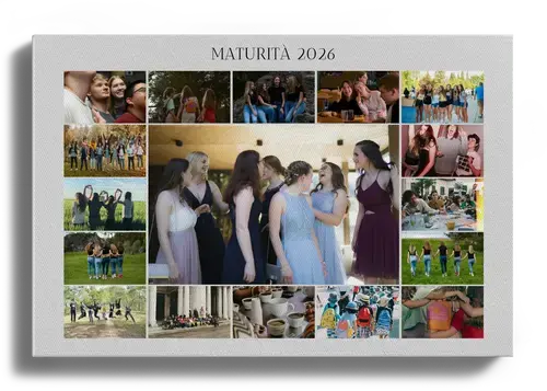 Collage foto per maturità e festa di diploma