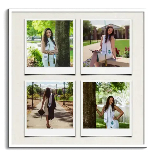 Collage diploma con testo personalizzabile