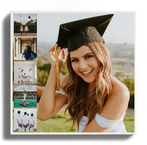 Collage diploma con testo personalizzabile