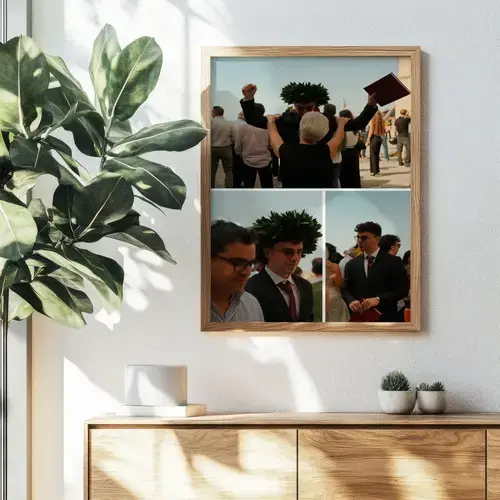 Collage diploma con testo personalizzabile
