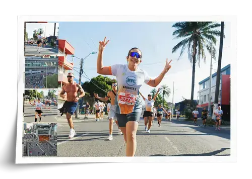 Collage foto per maratona ed eventi sportivi