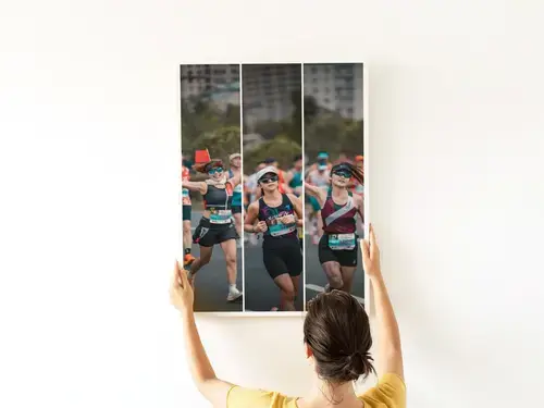 Collage foto per maratona ed eventi sportivi