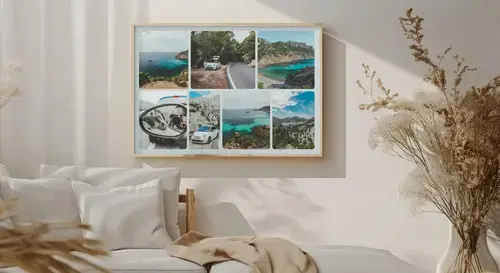Collage foto Roadtrip con testo personalizzato