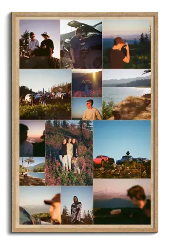 Collage foto Roadtrip con testo personalizzato