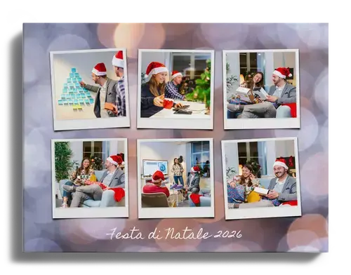 Collage festa di Natale aziendale