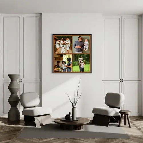 Collage foto famiglia con testi personalizzati