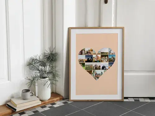 Collage foto famiglia con testi personalizzati