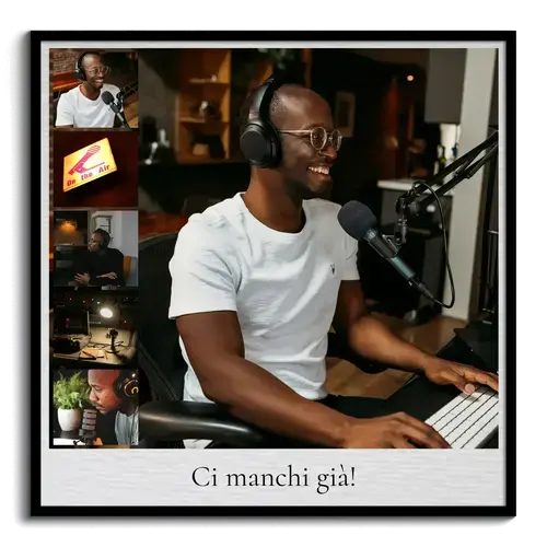 Collage d’addio per colleghi con testo