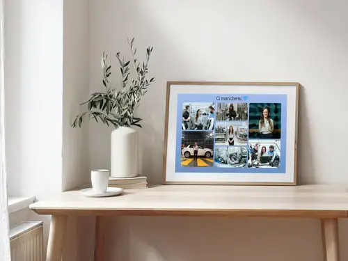 Collage d’addio per colleghi con testo