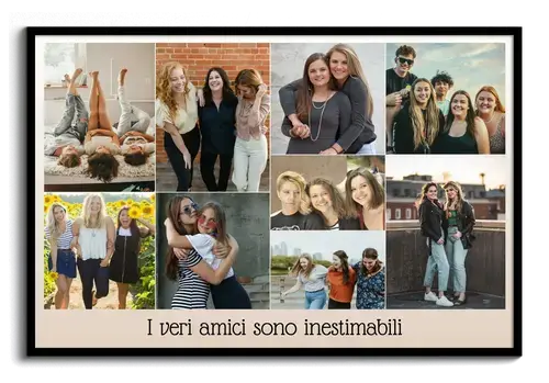 "Crea la tua collage d'amicizia: ricordi preziosi e unici!"