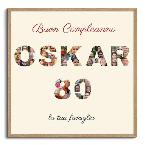 Crea una Collage Testuale Speciale per il Compleanno - Personalizza Ora!