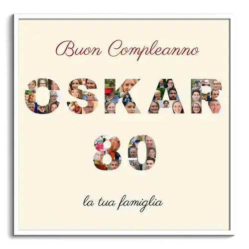 Crea una Collage Testuale Speciale per il Compleanno - Personalizza Ora!