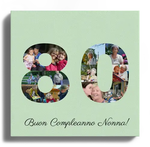 Crea la tua Collage Numero 80 per il compleanno di Nonna