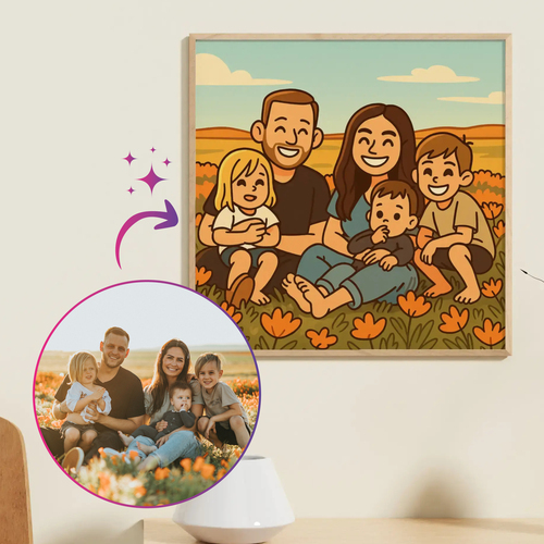 Selfie in comic/fumetto con IA: anime, sticker