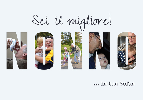 Collage di foto per Opa personalizzata: crea un ricordo speciale!