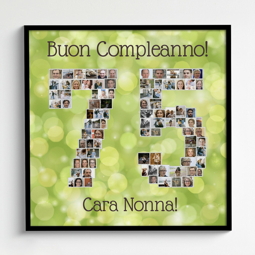 Foto come numero auguri di buon compleanno nonna crea fotocollage