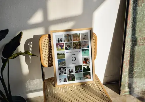 Collage numero 5: 5° anniversario, 5 anni insieme