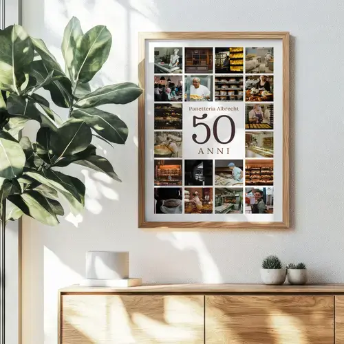 Collage numero per 50° anniversario aziendale