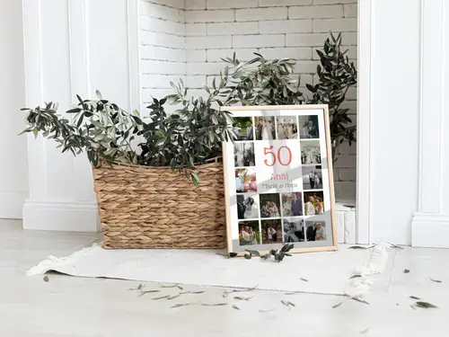 Collage foto numero anniversario - Nozze d'Oro