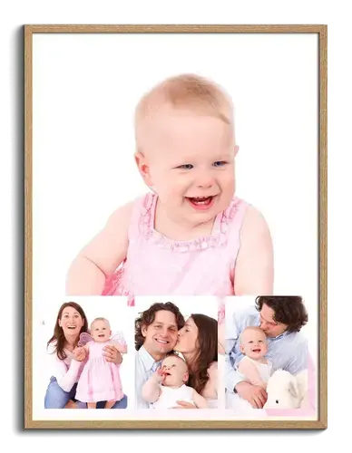 Bellissimo collage di foto con foto di bambini come ricordo