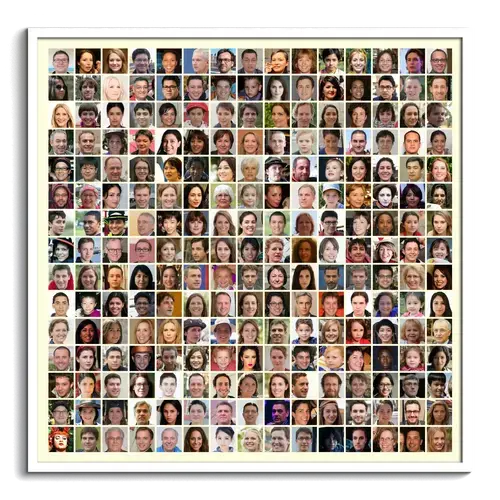 Fotocollage con piu di duecento 200 foto immagini
