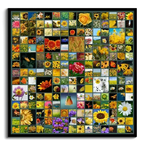 Fotocollage design molte foto a griglia con varianti