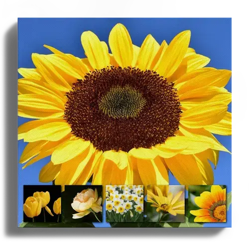 Collage di fiori e piante primaverili