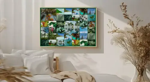 Collage Premium: Piante e Fiori Tropicali