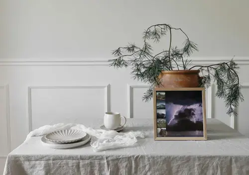 Nebbia e Temporali: Collage Paesaggi Premium