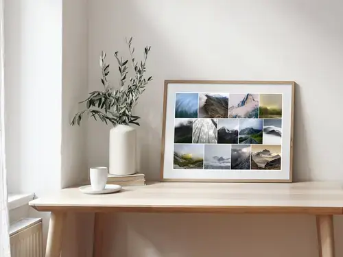 Nebbia e Temporali: Collage Paesaggi Premium