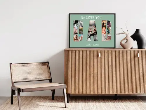 Collage Foto Personalizzata "DAD"