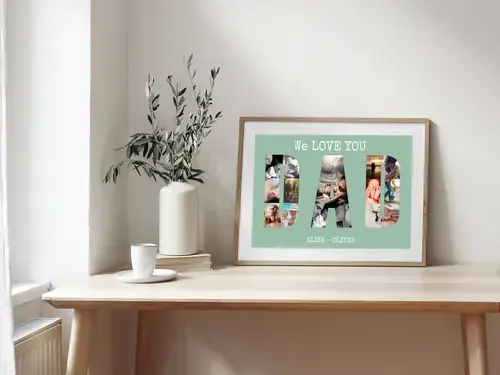 Collage Foto Personalizzata "DAD"