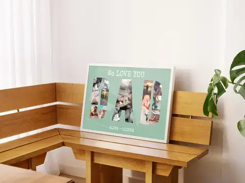 Collage Foto Personalizzata "DAD"