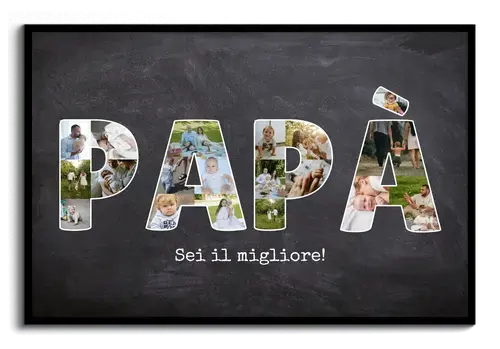 Fotocollage per genitori e nonni con testo da foto