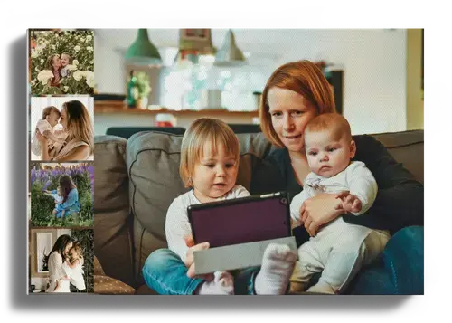 Collage Foto Madri e Figli con Testi Personalizzati