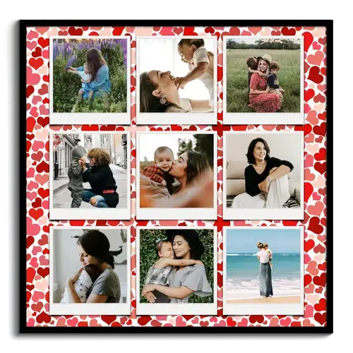 Collage Foto Madri e Figli con Testi Personalizzati