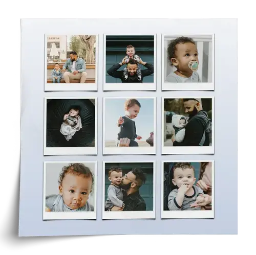 Collage di foto per papà con testi personalizzati