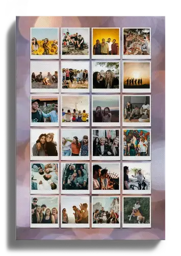 Amici in Collage Polaroid Personalizzata